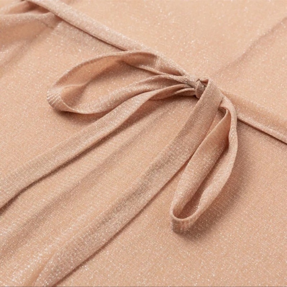Sexy Shimmers Kimono Bikini Coverup Robe With Tie - Picture 5 of 10